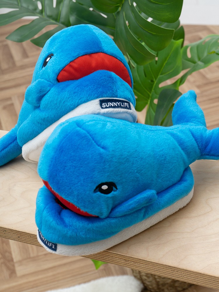 SUNNYLIFE WHALE SLIPPERS