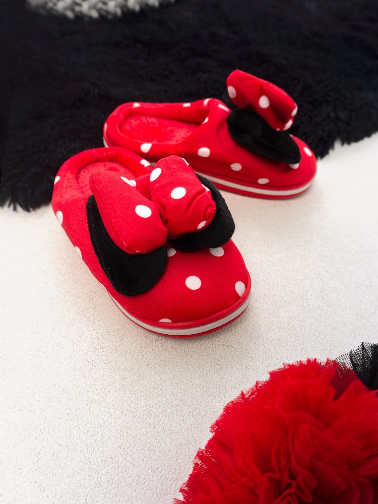 MINNIE RED DOT SLIPPERS %COLOUR%