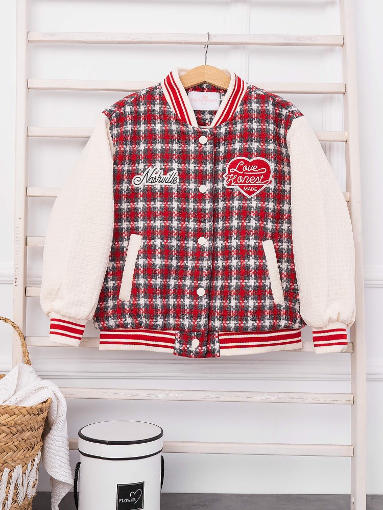 COLLEGE RED BOMBER JACKET