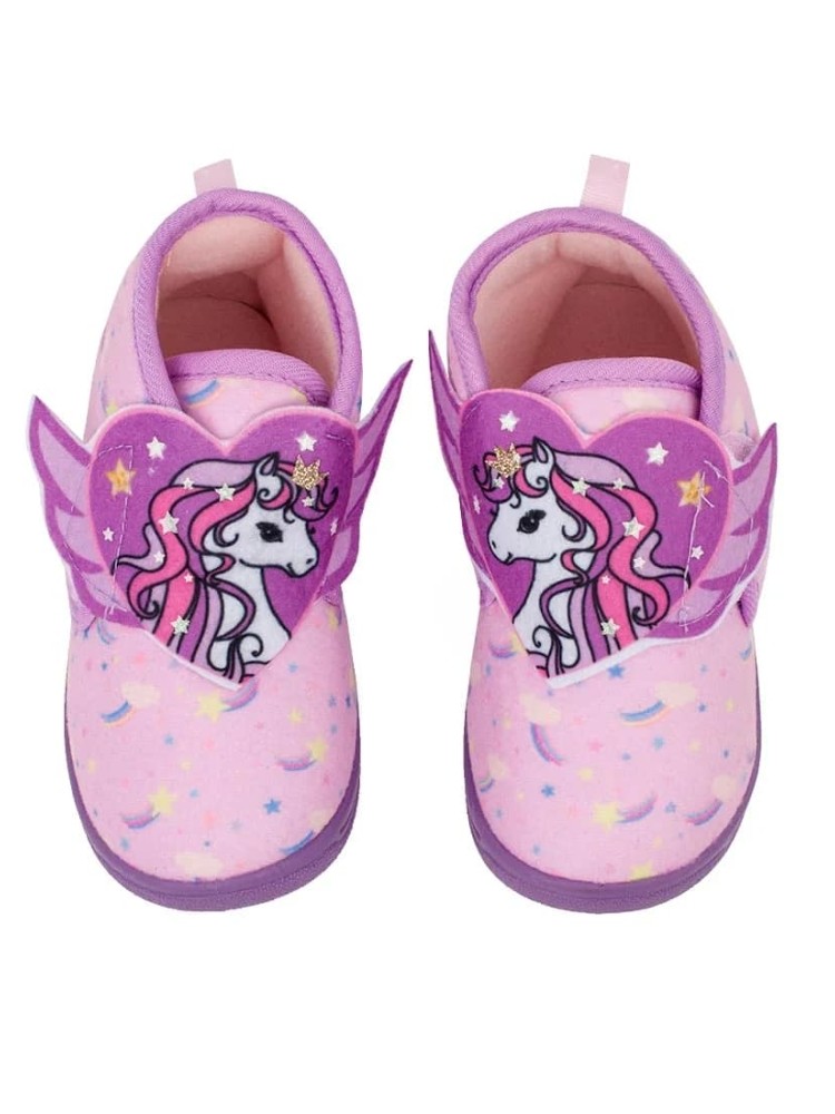 BEBE SLIPPERS - HEART UNICORN