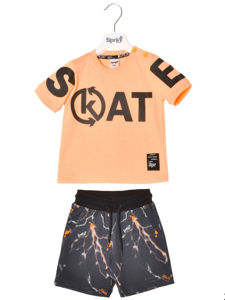 SALMON SET SHORTS T-SHIRT...